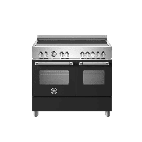 Bertazzoni Master 100cm Range Cooker Twin Oven Induction Black MAS105I2ENEC2
