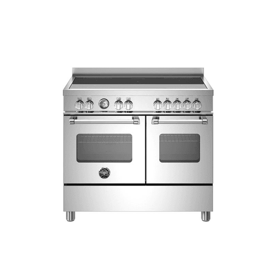 Bertazzoni Master 100cm Range Cooker Twin Oven Induction Stainless Steel MAS105I2EXC2