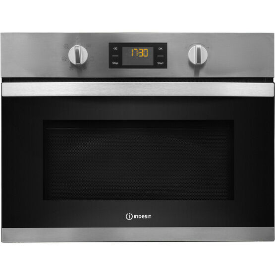 INDESIT MWI3443IX Built-In Microwave Oven With Grill Stainless Steel