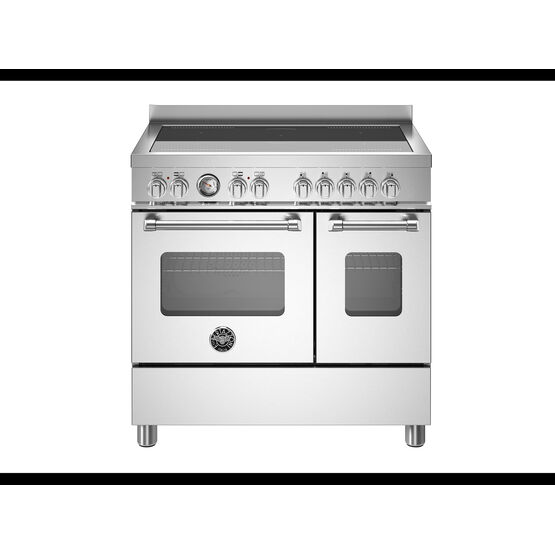Bertazzoni Master 90cm Range Cooker Twin Oven Induction Stainless Steel MAS95I2EXC