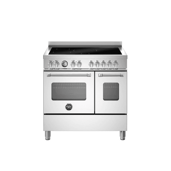 Bertazzoni Master 90cm Range Cooker Twin Oven Induction Stainless Steel MAS95I2EXC2