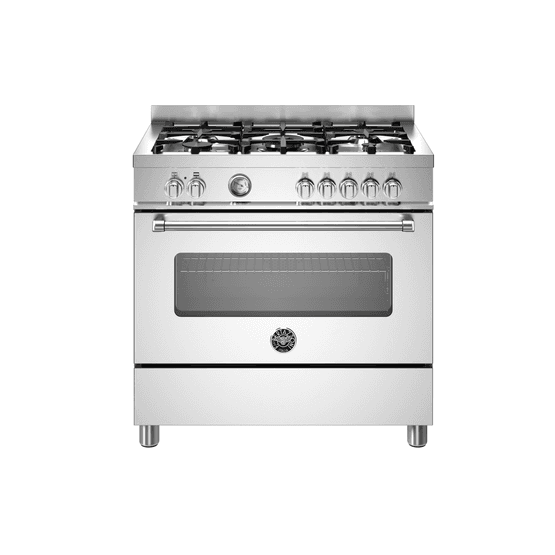 Bertazzoni Master 90cm Range Cooker Single Oven Dual Fuel Stainless MAS95C1EXC
