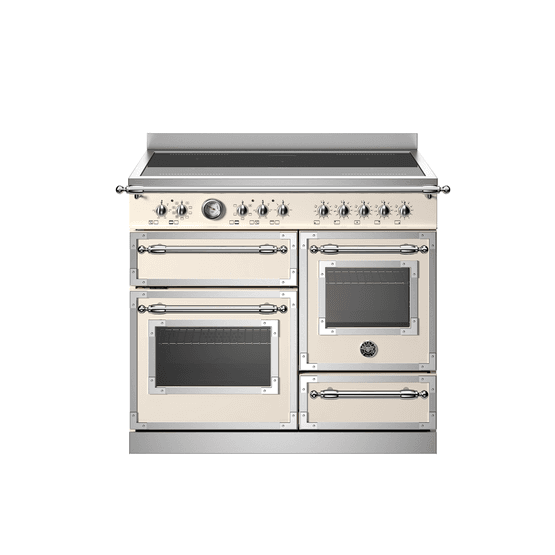 Bertazzoni Heritage 100cm Range Cooker XG Oven Induction Ivory HER105I3EAVT2