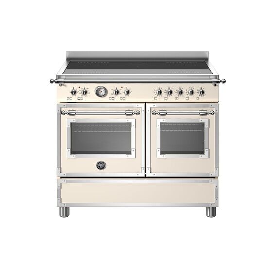 Bertazzoni Heritage 100cm Range Cooker Twin Oven Induction Ivory HER105I2EAVT