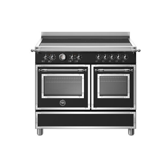 Bertazzoni Heritage 100cm Range Cooker Twin Oven Induction Black HER105I2ENET