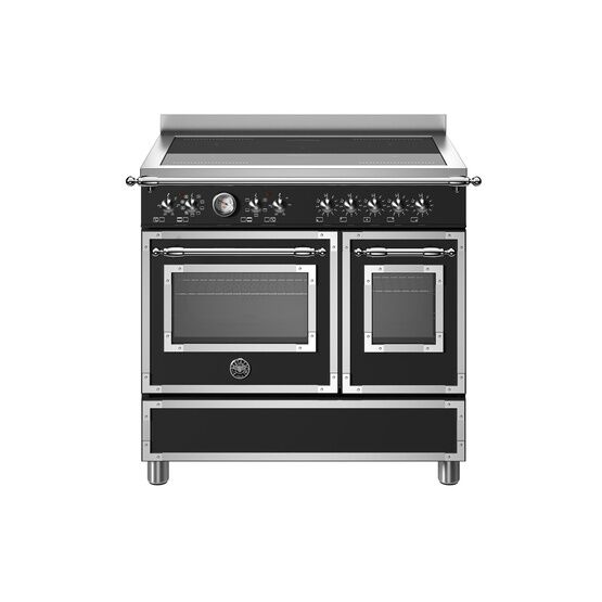 Bertazzoni Heritage 90cm Range Cooker Twin Oven Induction Black HER95I2ENET