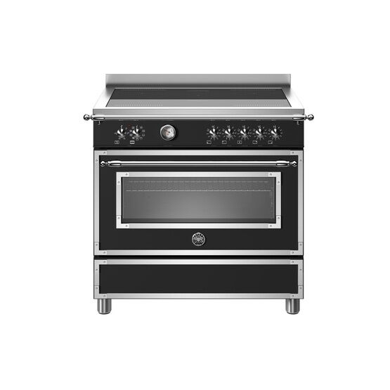 Bertazzoni Heritage 90cm Range Cooker Single Oven Induction Black HER95I1ENET
