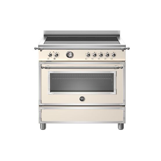 Bertazzoni Heritage 90cm Range Cooker Single Oven Induction Ivory HER95I1EAVT