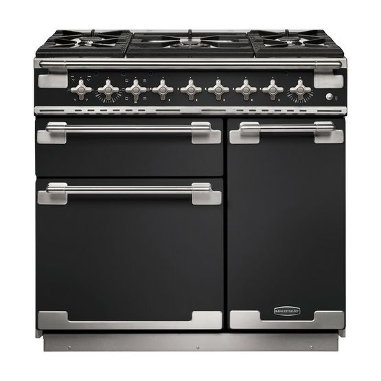 RANGEMASTER ELS90DFFCB/ Elise 90 Dual Fuel Charcoal Black