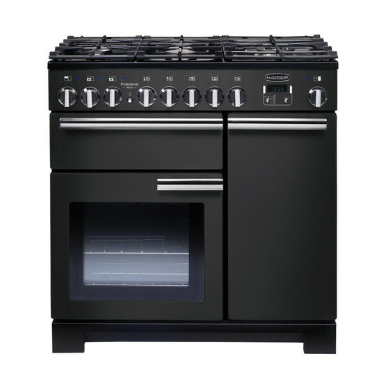 RANGEMASTER PDL90DFFCB/C Professional Deluxe 90 Dual Fuel - Charcoal Black