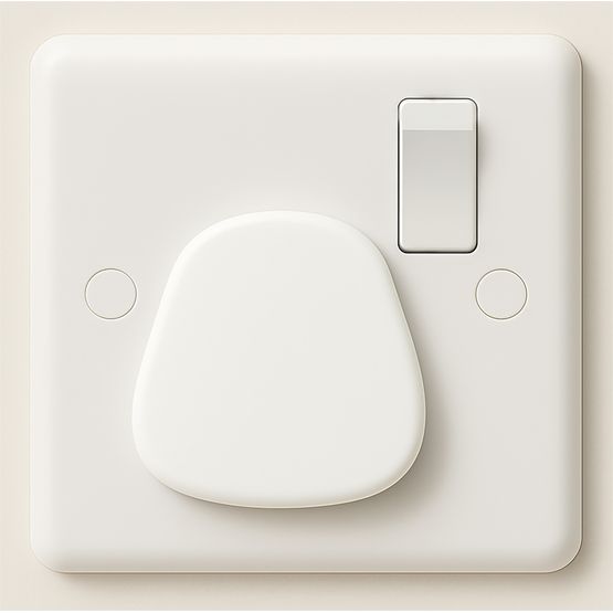 3 Pin UK Plug Child Safety Socket Cover White