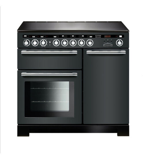 RANGEMASTER EDL100EISL/C Encore Deluxe 100 Induction Slate With Chrome Trim