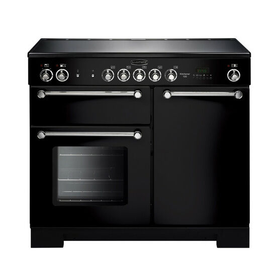 RANGEMASTER KCH100ECBL/C Kitchener 100 Ceramic Black/Chrome