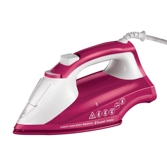 RUSSELL HOBBS 26480 Light &amp; Easy Steam Iron 2400w Berry