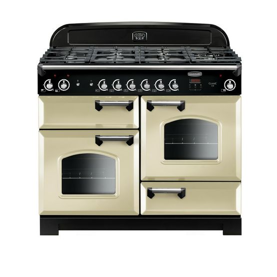 RANGEMASTER CLA110NGFCR/C Classic 110 Natural Gas Range Cooker Cream - Chrome