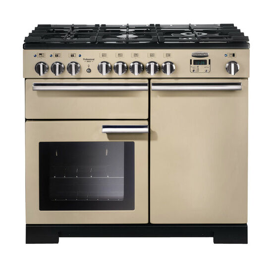 RANGEMASTER PDL100DFFCR/C Professional Deluxe 100cm Dual Fuel Range Cooker - Cream