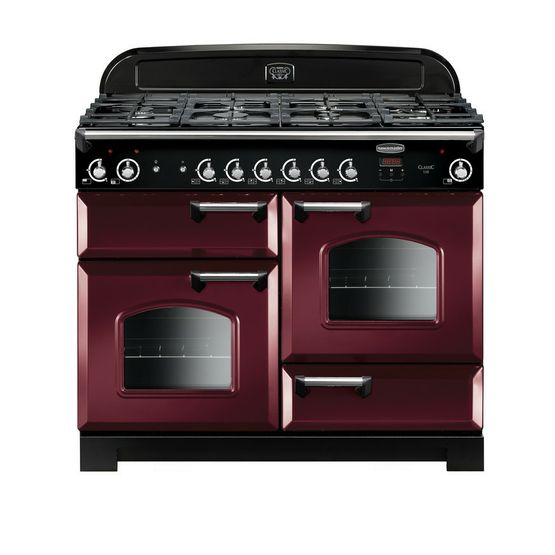 RANGEMASTER CLA110NGFCY/C Classic 110 Natural Gas Cranberry Chrome