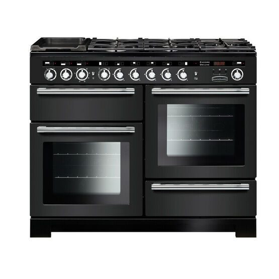 RANGEMASTER EDL110DFFCB/C Encore Deluxe 110 Dual Fuel Charcoal Black