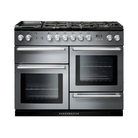 RANGEMASTER NEX110DFFSS/C Nexus 110 Dual Fuel Stainless Steel with Chrome Trim