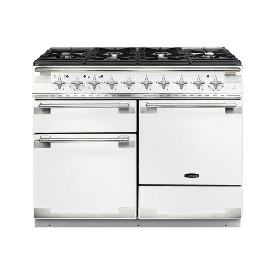 RANGEMASTER ELS110DFFWH/ Elise 110 Dual Fuel - White With Nickel Trim