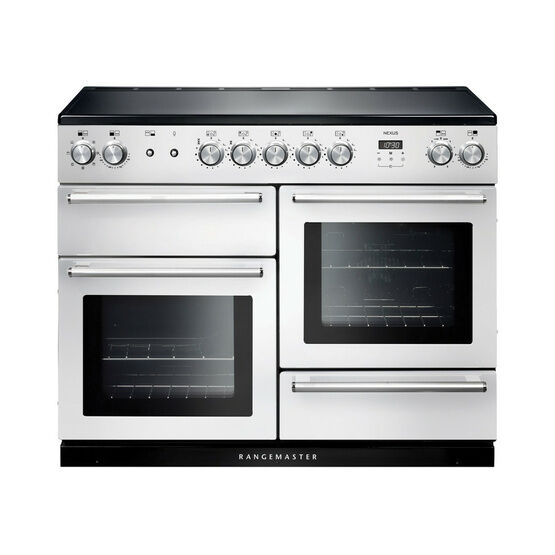 RANGEMASTER NEX110EIWH/C Nexus 110 Induction - White With Chrome Trim