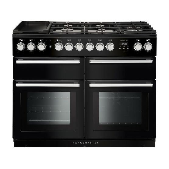 RANGEMASTER NEXSE110DFFBL/C Nexus SE 110 Dual Fuel - Black With Chrome Trim
