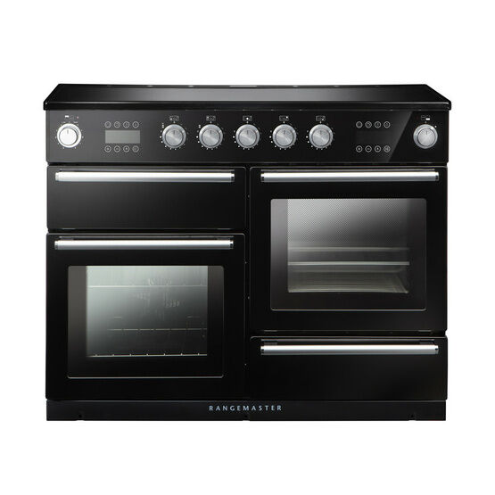 RANGEMASTER NEX110SOEIBL/C Nexus Steam 110cm Induction - Black With Chrome Trim