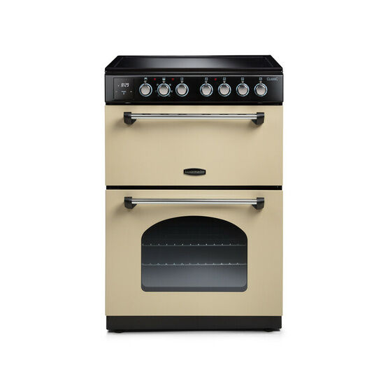 RANGEMASTER CLA60ECCR/C Classic 60cm Ceramic Cream with Chrome trim