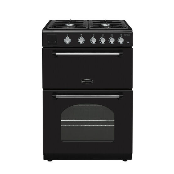 RANGEMASTER CLA60NGFBL/C Classic 60cm Natural Gas Black/Chrome
