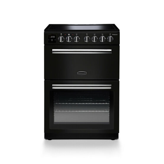 RANGEMASTER PROPL60ECBL/C Professional Plus 60cm Ceramic Black with Chrome trim