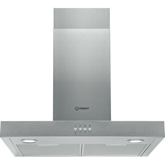 INDESIT IHBS65LMX 60cm Wall Mounted Cooker Hood Stainless Steel