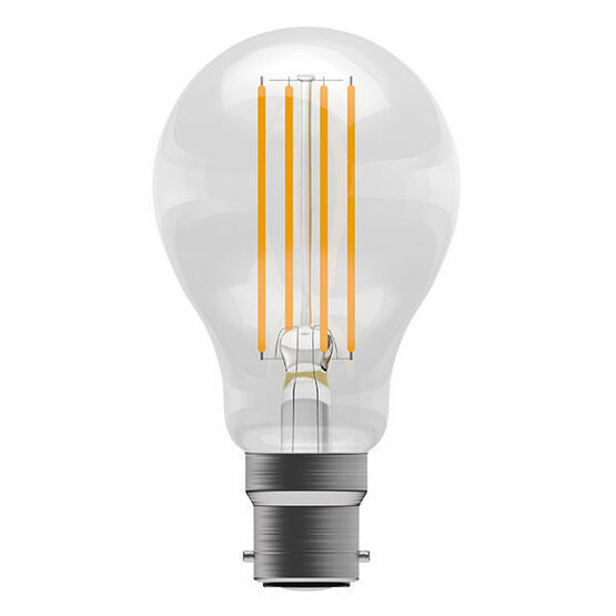 BELL 6W BC B22 LED Filament Light Bulb Clear GLS Warm White 2700K (60w Equiv)