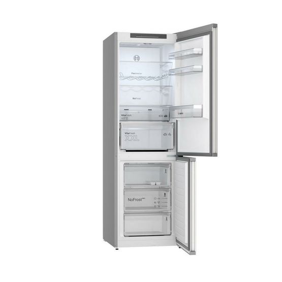 BOSCH KGN362LDFG 60cm Fridge Freezer - Stainless Steel Look
