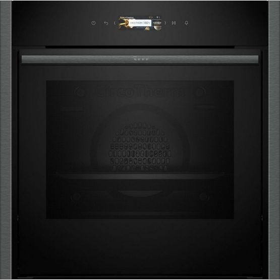 Neff B54CR71G0B 60cm Slide and Hide Built In Electric Single Oven Graphite