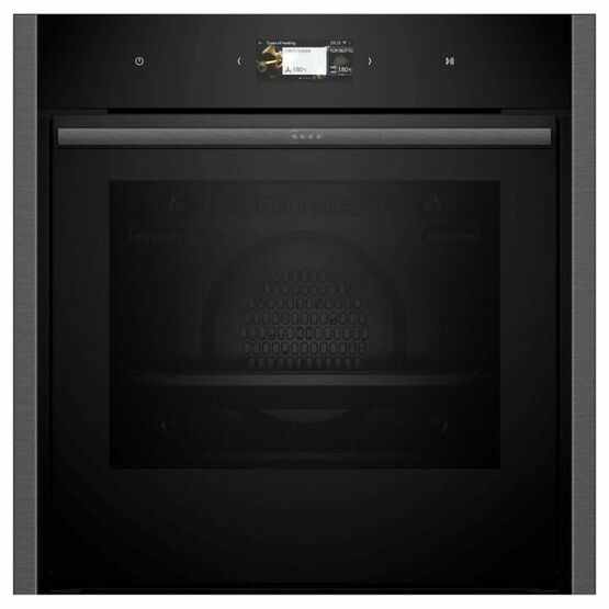 NEFF B64CS71G0B N90 Slide and Hide Built-In Electric Single Oven Graphite-Grey