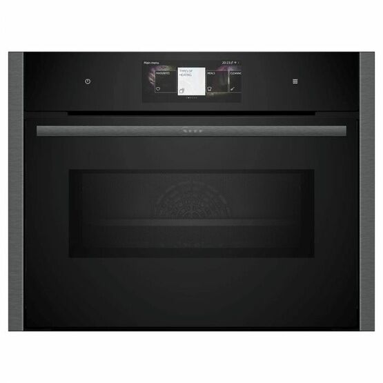 NEFF C24MT73G0B N90 Built In Pyrolytic Compact Oven with Microwave Function Graphite-Grey
