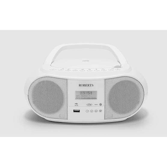 ROBERTS ZOOMBOX4WH Portable DAB/FM/CD/USB/SD-Card Player White