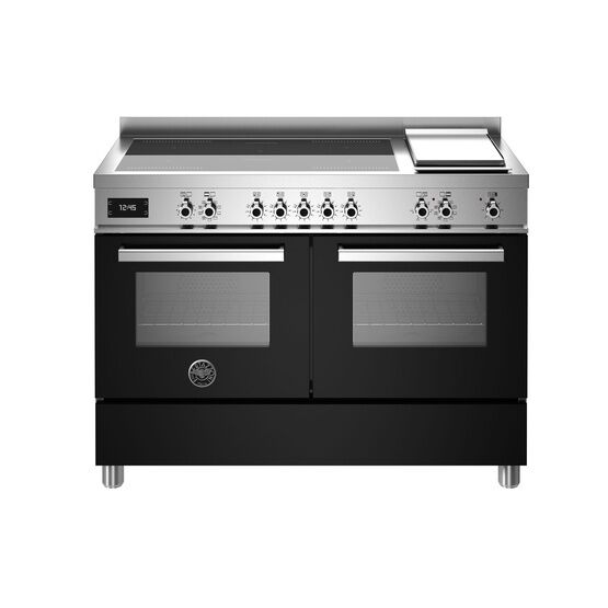 Bertazzoni Professional 120cm Range Cooker Twin Induction Black PRO125I2ENET