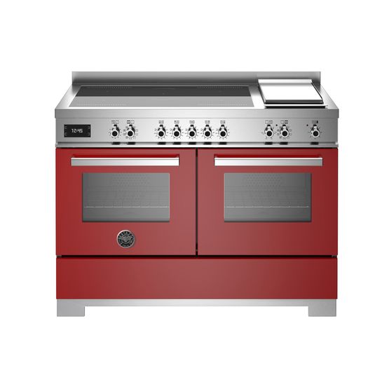 Bertazzoni Professional 120cm Range Cooker Twin Induction Red PRO125I2EROT2
