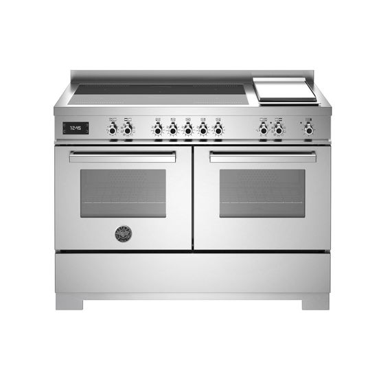 Bertazzoni Professional 120cm Range Cooker Twin Induction Stainless Steel PRO125I2EXT2