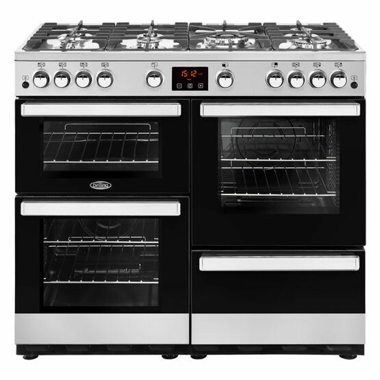 BELLING 444444088 CookCentre 100cm Gas Range Cooker Stainless Steel