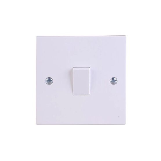 DETA Vimark 1-Gang 1 or 2 Way 10A Light Switch White V1203