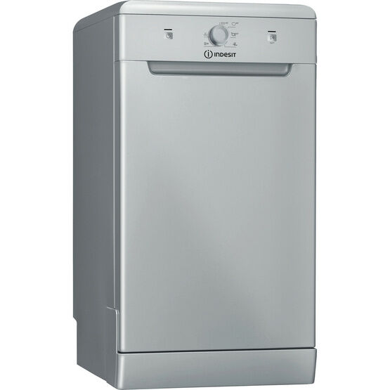INDESIT DF9E1B10SUK Freestanding Slimline 9 Place Settings Dishwasher - Silver