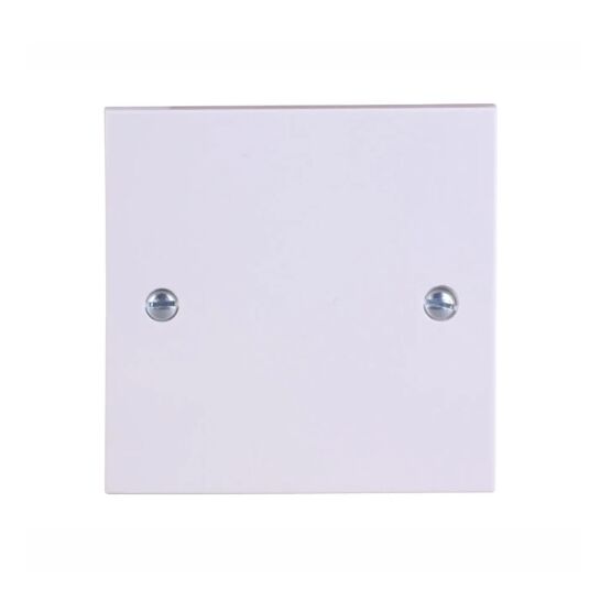 DETA Vimark 25A Flex Outlet Plate Bottom Knock-Out White V1216