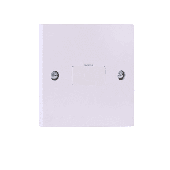 DETA Vimark 1 Gang 13A Unswitched Fused Spur White V121013