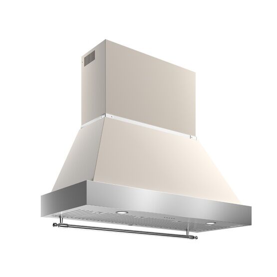 Bertazzoni Heritage Chimney Hood 120cm Wall Mounted Ivory KC48HERTAV + K120HERTX
