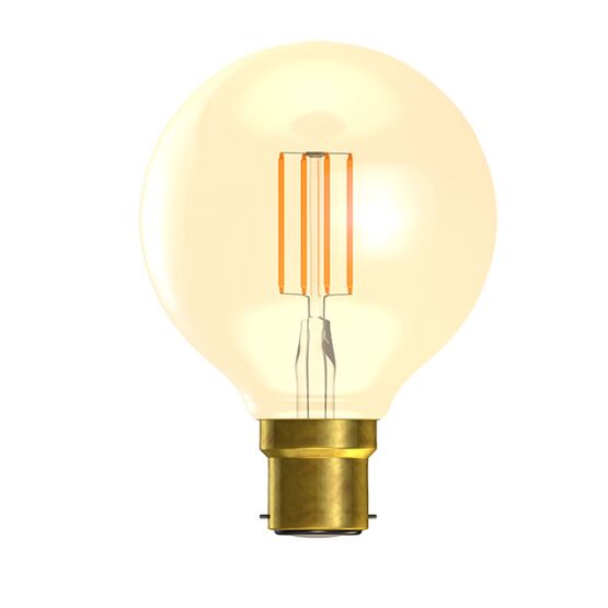 BELL 60799 3.3W BC LED Vintage Globe Amber Glass 2200K