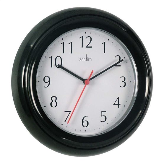 ACCTIM CK1413 Wycombe Wall Clock Black