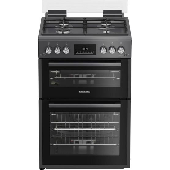 BLOMBERG GGRN655N 60cm Double Oven Gas Cooker + Hob - Anthracite
