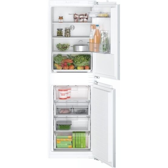 BOSCH KIN85NFE0G Series 2 Built-In Fridge Freezer - Flat Hinge